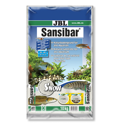 JBL Sansibar Snow - грунд за сладководни или соленоводни аквариуми и териариуми снежно бял 10кг