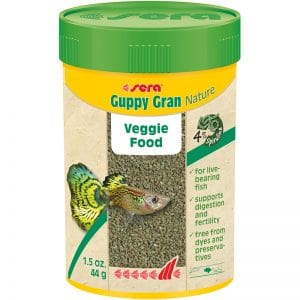 Sera Guppy Gran Nature - вегетарианска храна на гранули за Гупи, 100 мл.
